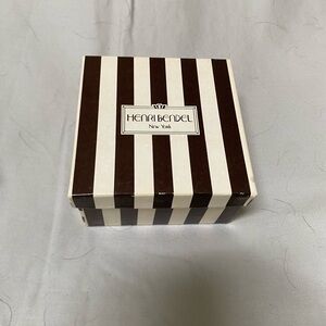 Henri Bendel New York Vintage Striped Small Jewelry Gift Box